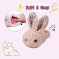 thumbnail image 4 of Sogetch Toddler Boys Girls Cute Bunny Slippers Kids Warm Fuzzy Bedroom House Shoes, 4 of 9