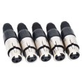 thumbnail image 3 of 10Pcs 3 Pin XLR Tipo de Soldadura Conector 5 Macho + Hembra Cable MicróFono Enchufe Audio, 3 of 7