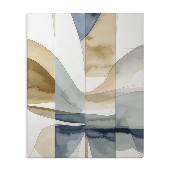 Stupell Industries Geographic Fluid Abstraction Canvas Wall Art, design by Alonza Saunders