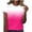 *Hot Pink, variant on VBVC Women's Gradient Crew Neck T-Shirt , Ladies' Summer Short Sleeve Casual Tee , Loose Fit Breathable T-Shirt For Women,Blue,S-3XL