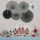 thumbnail image 4 of Juego de abanicos de papel para fiesta, decoración de guirnaldas de papel con patrón redondo para cumpleaños, bodas, eventos de graduación, accesorios, juego de 6, 4 of 7