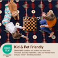 thumbnail image 4 of Design&I 4'x6' Ultra Soft Area Rug, Cd Record Retro Disc Grid Interlocking Soundwave Music Vinyl Refined Structured None Fluffy Washable Non Shedding for Bedroom Living Room Home Office, 4 of 7
