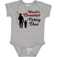 thumbnail image 3 of Inktastic World's Greatest Fishing Duo Boys or Girls Baby Bodysuit, 3 of 5