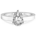 thumbnail image 3 of 4 Carat IGI Certified Pear Shape Lab Grown Diamond Engagement Ring | 14K White Gold |Ember Secret Halo Diamond Ring | FG-VS1-VS2 Quality Friendly Diamonds, 3 of 4
