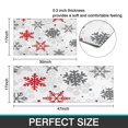 thumbnail image 7 of White Christmas Snowflake Pattern Kitchen Rugs Sets Of 2,Anti Fatigue Kitchen Mat Rugs Non Slip Washable,Decorative Kitchen Floor Mats for Kitchen,Sink,Laundry,17"x30"+17"x47", 7 of 7