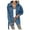 Blue, variant on Women Button Down Coat Mid-Long Trench Coat With Belt Outwear Women Full Zip Sweater Womens Workout Jacket Jacket Long Women Winter Coats for Women without Hood Maternity Anorak Women Zip up Texas