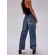 thumbnail image 4 of Pantalones Vaqueros Holgados de para Mujer, de Tiro Bajo, con Parches y Pernera y Bolsillos. Salpicaduras de Tinta M, 4 of 9