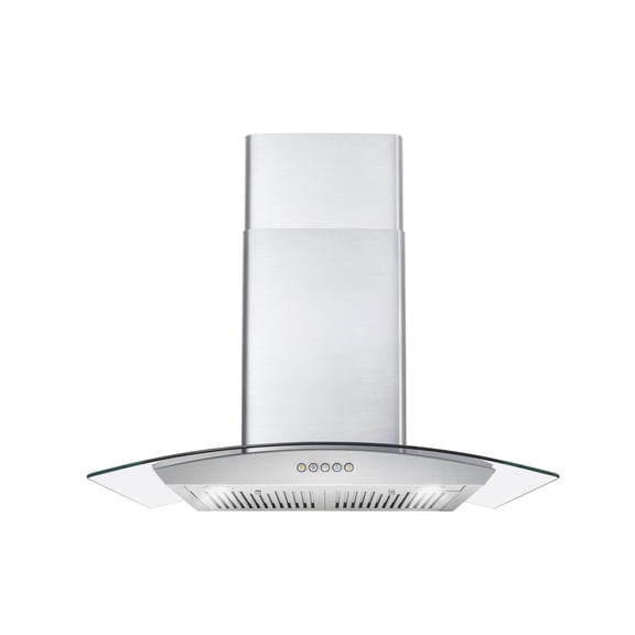 Cosmo 30 in. Ducted Wall Mount Range Hood in Stainless Steel with LED Lighting and Permanent Filters