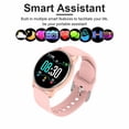 thumbnail image 4 of Smart Watch Bluetooth Heartrate Reloj de pulsera Presión arterial 1.3 Pulgadas Dial redondo Reloj Recordatorio de llamada Pulsera, Rosa Inevent EL001918-03B, 4 of 7