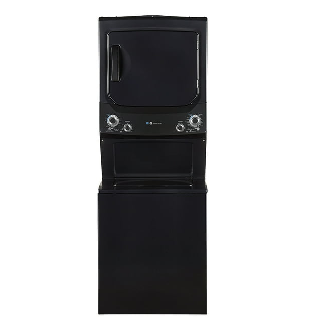 GE Unitized Spacemaker 4.5 cu. ft. IEC Capacity Washer and 5.9 cu. ft. Capacity Electric Dryer Diamond Gray -GUD37EEMNDG