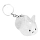 thumbnail image 1 of Llavero conmemorativo transparente y portátil para recoger pelo de mascotas lindo conejo, 1 of 9
