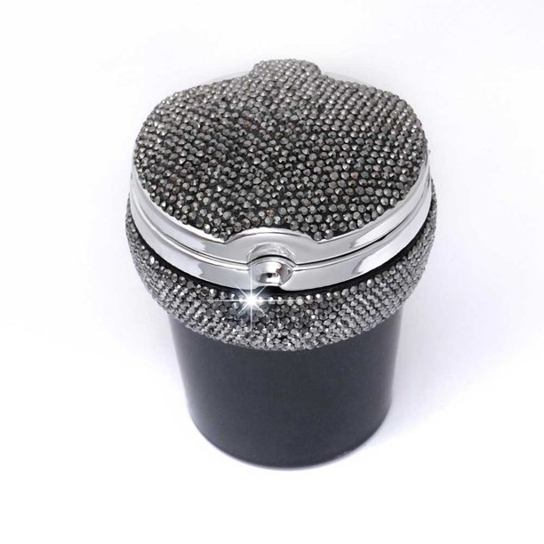 Cenicero De Diamante Para Coche Con Luz Led, Cenicero Portátil Multifuncional Para Coche, Accesorios Para Interior De Coche Minnieouse VI009000-01