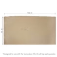 thumbnail image 3 of Sunnydaze 125" x 77" 4-Piece Gazebo Sidewall Set, Tan Polyester Curtains, 3 of 7