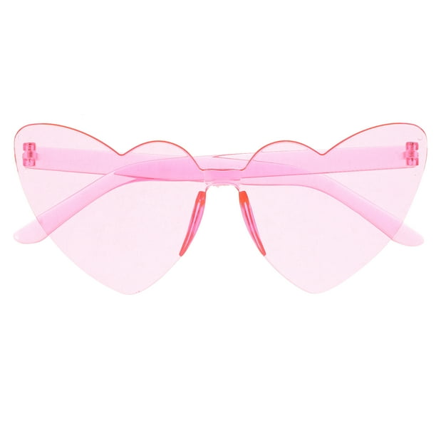 KAKOWELY Gafas de sol con forma de corazón, gafas de fiesta, gafas de sol de moda, gafas novedosas para mujeres y hombres.