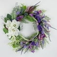 thumbnail image 7 of Northlight Mixed Wildflowers and Magnolias Artificial Spring Wreath, 24-Inch, 7 of 7