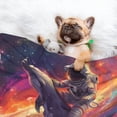 thumbnail image 3 of Naloa Astronaut Dolphin Dog Blanket, 3 Sizes Cat Blanket for Indoor Cats Large Medium Small Dog Gifts-Medium, 3 of 8