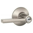 thumbnail image 3 of Schlage F51-LAT Latitude Single Cylinder Keyed Entry Door Lever Set, Satin Chrome, 3 of 6