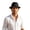 Black, variant on Ticikt Mens Breathable Mesh Fedora Hat, Summer Outdoor Short Brim Fedora Sun Hat,Light Gray