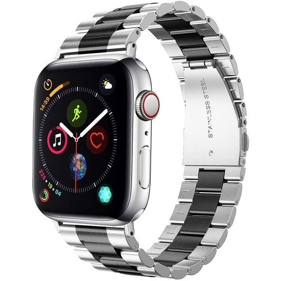 Apple Watch series stainless steel metal ring replacement strap