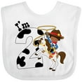 thumbnail image 3 of Inktastic I'm Two-cowboy Riding Horse Birthday Boys Baby Bib, 3 of 4