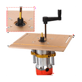 thumbnail image 5 of Router Lift 65mm Universal Trimming Machine Router Lift Table Base for Woodworking Table Saw Base Tool-Black, 5 of 8
