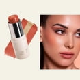 thumbnail image 2 of Blush Two Color Sandwich Blusher Stick Natural Three Dime Nsional Brightening Lip And Cheek D Ual Use Pearl Colored Rouge Powder Blusher, 2 of 8