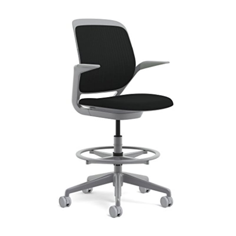 Steelcase Cobi Swivel Base Stool Standard Carpet Casters Arms Steelcase Cobi Swivel Base Stool