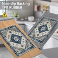 thumbnail image 5 of BlueDreamer Kitchen Rugs 3Pcs, Non Slip Kitchen Mats for Floor Waterproof & Stain Resistant Carpet Area Rug for Kitchen, Laundry Room, Hallway, 5 of 12