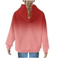 thumbnail image 5 of Bnwani Girls Hoodies Crew Neck Long Sleeve Sweatshirt Valentine'S Day Gradient Tops Pullover, 5 of 5