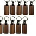 thumbnail image 3 of 10x Lightweight Key Chain Rectangular Unisex Key Bag Hanging Pendant DIY Engraved Painting Crafts with Key Tags Gifts Accessories, 3 of 8