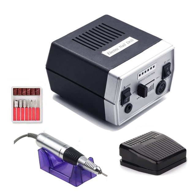 32W 35000RPM Pro Electric Nail Drill Machine Apparatus For Manicure Pedicure Files With Cutter Nail Art Drill Pen Machine Tools ,Easy to Setup