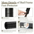 thumbnail image 4 of Bed Frame Leg Covers Reusable Toe Protectors, Industrial Foam Furniture Feet Guards, Anti-Collision Pads for Home Safety To Prevent Stubbed Toes and Protect Furniture Legs, 4 of 6