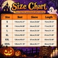 thumbnail image 3 of Xijirk Women Halloween Skeleton Rose Printed Mini Dress Long Sleeve Neck Bodycon Lace Outfit for Cosplay Party Festival Casual Gathering Wear,S, 3 of 5