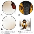 thumbnail image 3 of Designart "Teddy Bear's Yellow Adventures" People Wall Art - Farmhouse Yellow Nursery Teddy Bear Hallway Wall Art Decor, 3 of 6
