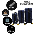 thumbnail image 5 of Set 3 Maletas De Viaje Jony Rigidas 25 Kg 15 Kg 10 Kg Candado Numerico Ruedas 360, 5 of 5