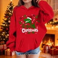 thumbnail image 2 of Red Christmas Brunch for Children Boy and Girl Long Sleeve Crew Neck Dinosaur Pullover Kawaii Hooded Hood Sweatshirts Child 2026 14 Years, 2 of 9
