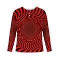 thumbnail image 4 of DDAPJ pyju Big and Tall Henley Shirt for Men 3D Optical Illusion Printed Long Sleeve 4 Button T Shirts Funny Tunnel Graphic Tees Fall Casual Stylish Tops Red XXXXXL, 4 of 5