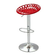 Adeco Trading Adjustable Height Swivel Bar Stool (Set of 2)