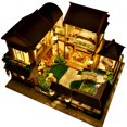 thumbnail image 2 of Juguete Kit de casa de muñecas en miniatura de bricolaje Casa con juegos de muebles Regalos de cumpleaños de San Valentín AMMAO MXZZ23418A2751, 2 of 2