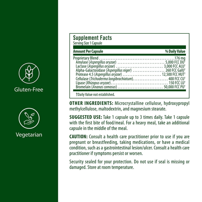 Flora - Immediate Support Digestive Enzymes - Supports Lactose