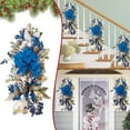 thumbnail image 2 of Memorial Day Wreaths Cordless Prelit Stairs Decoration Lights Up Christmas Decoration LED Wreath Prelit Stairway Swag Trim Christmas Wreath 16 Inch, 2 of 2