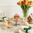 thumbnail image 6 of Easter Eggs​ Elegant Colorful Diamonded Hanging Egg, Gold Trim Fringe Details, White Ribbon Loop Display, Holiday Tree Door Accent, 6 of 7