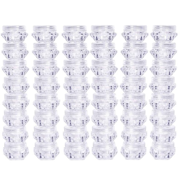 40 Pack 5g Cosmetic Jars Makeup Plastic Jars Samples Lip Balm Containers Empty Plastic Jars Cosmetic Containers Small Plastic Containers with Lids