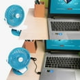 thumbnail image 2 of SkyGenius Battery Operated Clip on Mini Desk Fan, Blue, 2 of 6
