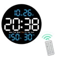 thumbnail image 1 of 10 Inch Led Digital Wall Clock With Alarm Temperature And Hygrometer, 1 of 8