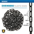 thumbnail image 3 of US Weight Chainboss 2" x 25' Black Plastic Safety Chain with SunShield UV Resistant Technology, 3 of 7