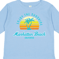 thumbnail image 4 of Inktastic Summer Enjoy the Sunshine Manhattan Beach California in Blue Boys or Girls Long Sleeve Toddler T-Shirt, 4 of 5