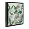 thumbnail image 4 of Stupell Industries Round White Peonies Plants & Flowers Painting Black Floater Framed Canvas Art Print Wall Art, 18 x 18, 4 of 10