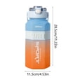 thumbnail image 3 of Sports Water Bottle with Handle, Gradient Color, Hexagonal Leakproof Plastic Cup for Gym, Hiking, Outdoor, 3 of 6