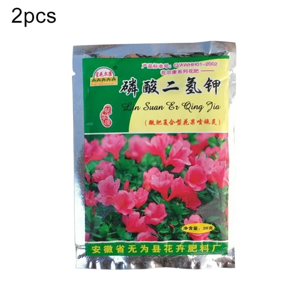 Flmtop 2 Bags 40g Flower Vegetable Planting Potassium Dihydrogen Phosphate Fertilizer